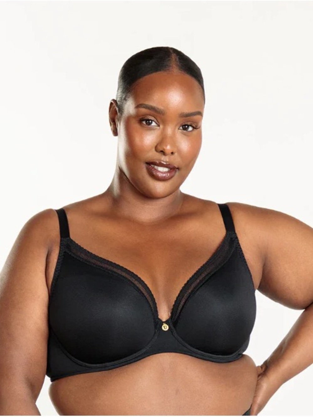 Beige (Latte) Understance Annette Smooth FlexWire Plunge Bra 30B